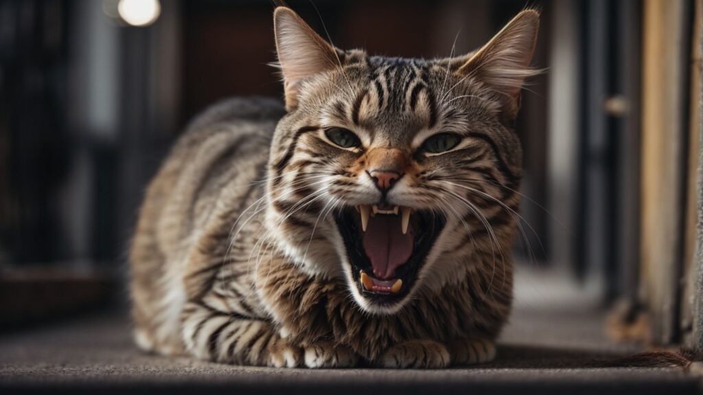 What Should You Do If Your Cat is Panting or Has Its Mouth Open - cat with mouth open